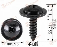 ������� � ������ 4,8x19mm ������ �������:H2069 90114-se0-000 Clipsart H2069 ����