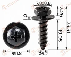 ������� M5.2-2.0 X 20MM HEX 8,0. �������:H2136 75392-42030 Clipsart H2136 ����