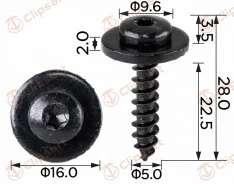 ������� Torx � ������������� ������ ��� ����������� Audi BMW Ford Opel VW Citroen C4 Peugeot 307 308 �������:H2189 Clipsart H2189 ����