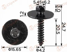 ������� M4.2-1.41x22 � ������ HEX 5,5 �������:H2240 Clipsart H2240 ����