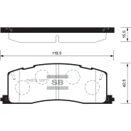 ������� ��������� �������� Toyota Previa 2.4i 4WD 90-00 SP2036 Sangsin Brake SP2036 SP2036 ����