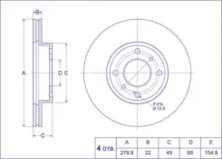 ��������� ���� Nissan Wingroad Y11 (1999�2001) QG15DE pp-40206-7j101 PP402067J101 ����