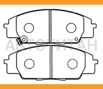������� ��������� (�������) Honda Accord 97-03 / Integra 01-06 / S2000 99-09 / Torneo 97-02 Akebono AN491WK, �������� AN491WK ����