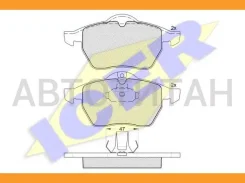 ������� ��������� �������� ICER (21829) OPEL Vectra B 95- F D7367605, 20676, 21829, 21828, 32216, 13046370912, 13046070912, 607091, 600042, T1085, GDB...