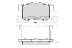 ������� ��������� �������� ������ �������� ��� Honda Accord VII, Civic VIII (FD1, FD2), Suzuki SX4 AN-492WK Akebono AN492WK AN492WK ����