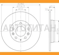 ���� ��������� ������ Mazda 6 1.8-2.3/2.0Di 02 92125603 92125603 ����