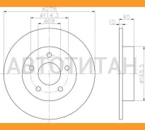 ���� ��������� ������ Nissan Primera/Almera Tino 1.6/1.8/2.0/2.2Di 00 92125703 92125703 ����