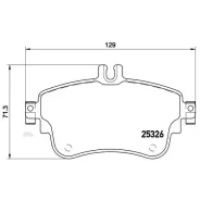 ������� ����. ���. Mercedes-BENZ A/B-Class W176/W242/W246 11- Brembo P50094 P50094 ����