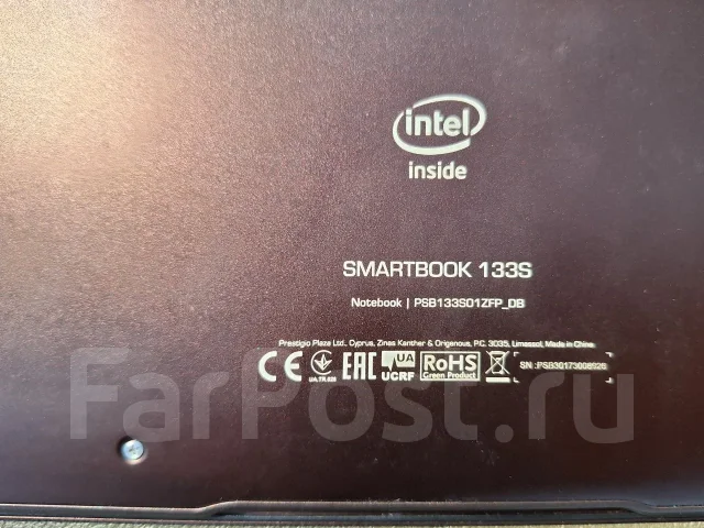 Prestigio SmartBook 133S. 13.3", 1,1����, ��� 3072 ��, ���� 32���, WiFi: 1, Bluetooth: 1, ����������� �� 1��. ����