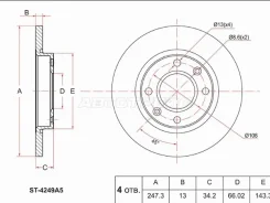 ���� ��������� SAT ST-4249A5, �������� ST4249A5 ����