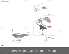 ������ ��������� Hyundai 28113C1100 28113C1100 ����