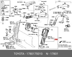 ������ ��������� Toyota 1780175010 1780175010 ����
