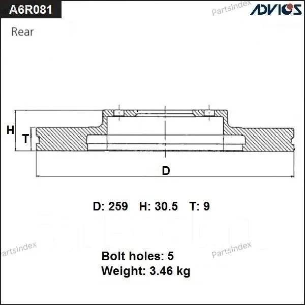 ���� ��������� ���. Advics A6R081B ����