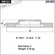 ���� ��������� B6F121B ����