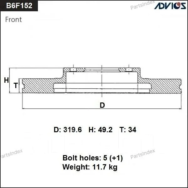 ���� ��������� ���. Advics B6F152B ����