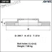 ���� ��������� ���. Advics C6F181B ����