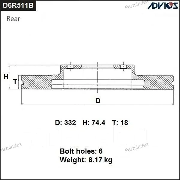 ���� ��������� ���. Advics D6R511B ����