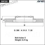 ���� ��������� ���. Advics E6F232B ����
