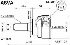 ���� �������� 24x49x23 ASVA SZ24 ����