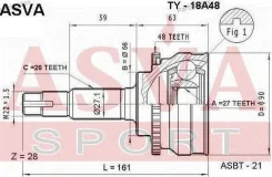 ���� �������� 27x56x26 TY18A48 ����