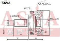 ���� �������� ASVA KA-NS3A48 23x62x27 KANS3A48 ����