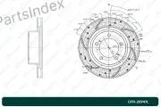 ��������� ���� FR LH (���������������) 43512-0C020, �����/������ �������� GFR20747L ����