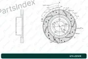 ��������� ���� FR LH (���������������) 43512-0C020, �����/������ �������� GFR20747R ����