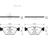 ������� �������� BMW 5 E39 SP2171 Sangsin Brake SP2171 SP2171 ����