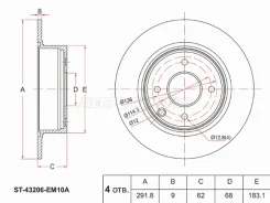 ���� ��������� ST-43206-EM10A, ������ ST43206EM10A ����
