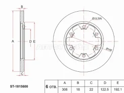���� ��������� SAT ST-1815600, ������ ST1815600 ����
