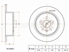 ���� ��������� ST-42431-20300, ������ ST4243120300 ����