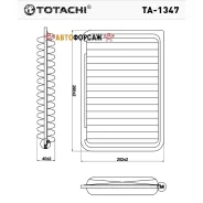 ������ ��������� Totachi TA-1347 A-1019 17801-28030 MANN C 30 009 Totachi TA-1347 Totachi TA1347 ����
