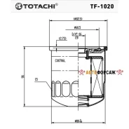 ������ ��������� Totachi TF-1020 FC-208 A 16403-J5500 MANN WK 815/80 Totachi TF-1020 Totachi TF1020 ����