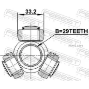 ������� 29x33.2 | ����/��� | Febest 0216-C11 0216C11 ����
