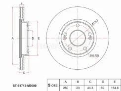 ���� ��������� SAT ST-51712-M0000, �������� ST51712M0000 ����