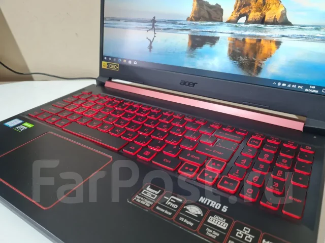 Acer Nitro 5. 15.6", 2,5����, ��� 16 ��, ���� 512���, WiFi: 1, Bluetooth: 1, ����������� �� 3��. ����