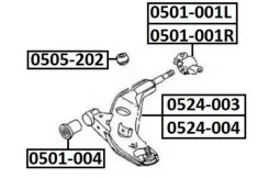 ����������� ������ �������� | ��� ��� | Mazda/ 626 GF 1997-2002 0501001L ����