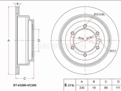���� ��������� ST-43206-VC200, ������ ST43206VC200 ����