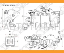������� ��������� Hyundai Santa FE 01-06 (������) SAT ST2730137120 ST2730137120 ����