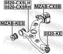 ����� �������� ����� Mazda CX 5 (2017) [178Febest0524CX5LH] 0524CX5LH ����