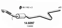 ��������� ������� ����� FORD Fiesta (01-07)/ Fusion (02)/ Mazda 2 (DY) (0 [178ASSO146097] 6097 ����