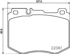 ������� ��������� �������� �������� Mercedes BENZ W205 (2013) [178Textar2206101] 2206101 ����