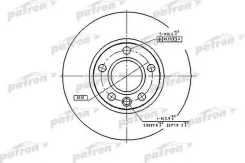���� ��������� �������� ������������� VW Transporter T4 91 280x24x5 [178Patronpbd2809] PBD2809 ����