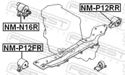 ����� ��������� �������� Nissan Primera P12E 02 [178Febestnmp12FR] NMP12FR ����