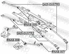 ���� ������ ���������� Renault Duster (2012) [178Febest2425Dustr2] 2425DUSTR2 ����
