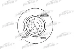 ���� ��������� �������� ������������� OPEL Astra F/Kadett E/Vectra 256x24x4 Nexia R14 [178Patronpbd1625] PBD1625 ����