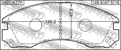 ������� ��������� �������� �������� Mitsubishi Citroen-Peugeot [178Febest0401K77F] 0401K77F ����