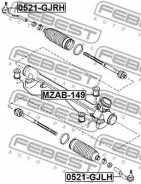 ���������� ������� ����� Mazda 3 (BM) (2013)/Mazda 6 (GJ) (2013) [178Febest0521GJLH] 0521GJLH ����