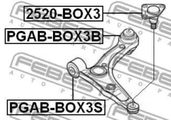 ����� ������� �������� �������� Citroen Jumper / Peugeot Boxer/FIAT Ducato [178Febest2520BOX3] 2520BOX3 ����