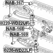 ����� ������� ������� �������� �������� Nissan KING CAB D22 (1998-2005) [178Febest0220WD22UF] 0220WD22UF ����